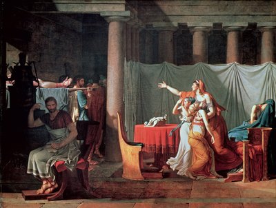 Lictors Bearing to Brutus the Bodies of His Sons by Jacques Louis David